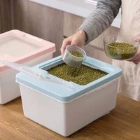kitchen storage organizer 610kg grain storage container transparent rice cereal container sealed moisture proof storage box