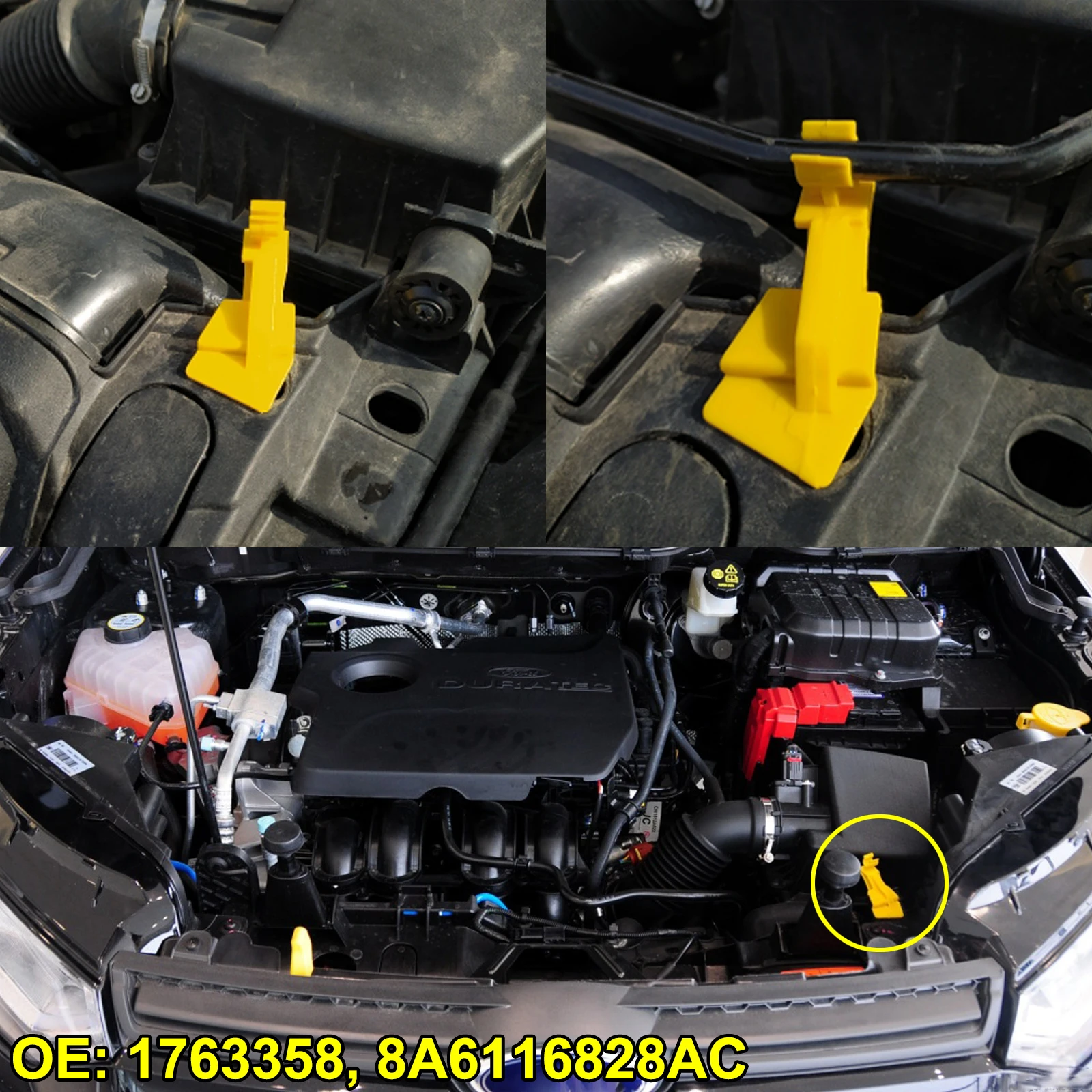 2x для Ford Fiesta B-Max Ecosport Transit Tourneo курьерская капота стержень зажим Стойка Опора