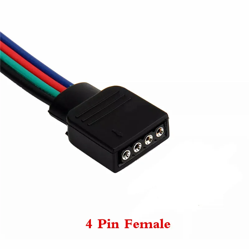 HEGUOGUO 4Pin 5Pin RGB/RGBW разъем для светодиодной ленты 5050 3528