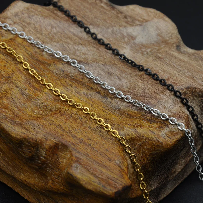 1 шт. никогда не выцветает 2 мм ожерелье из нержавеющей стали для мужчин 55 см