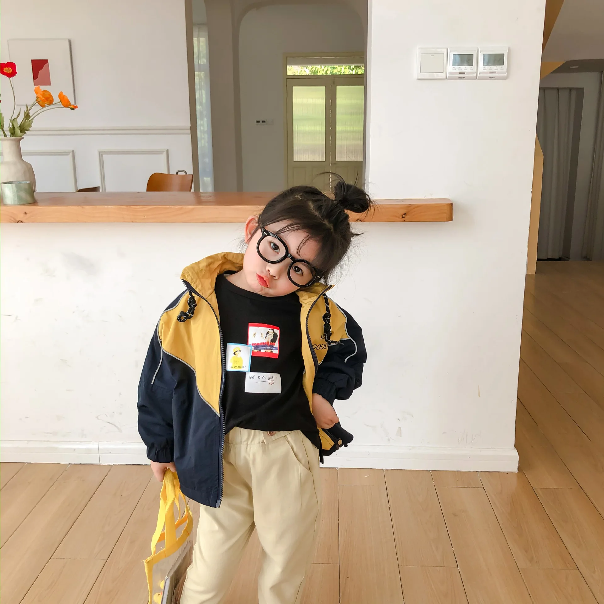 Весеннее Новое поступление модное повседневное Свободное пальто в Корейском