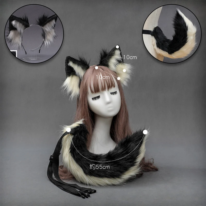 Обруч для волос ручной работы в стиле аниме Лолита плюшевый головной убор с