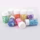 Блестящие сломанные сахарные оболочки 15 мл, блестящий УФ-материал, зеркальное заполнение для смолы, изготовление ювелирных изделий своими руками