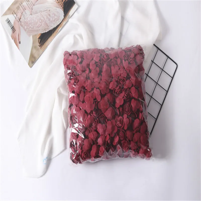 500 шт 3 5 см Пена Розы Искусственные головки цветов Сделай Сам 20 плюшевый мишка