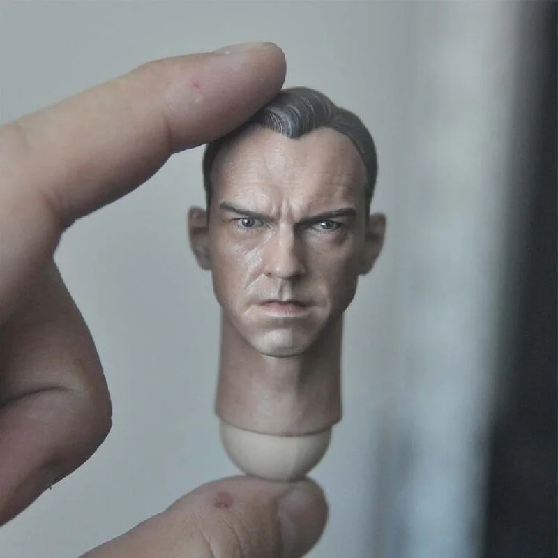 Деликатная живопись Горячая 1/6 красный череп Hugo ткачество голова лепать подходит