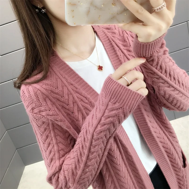 Женский вязаный кардиган с рукавом летучая мышь |