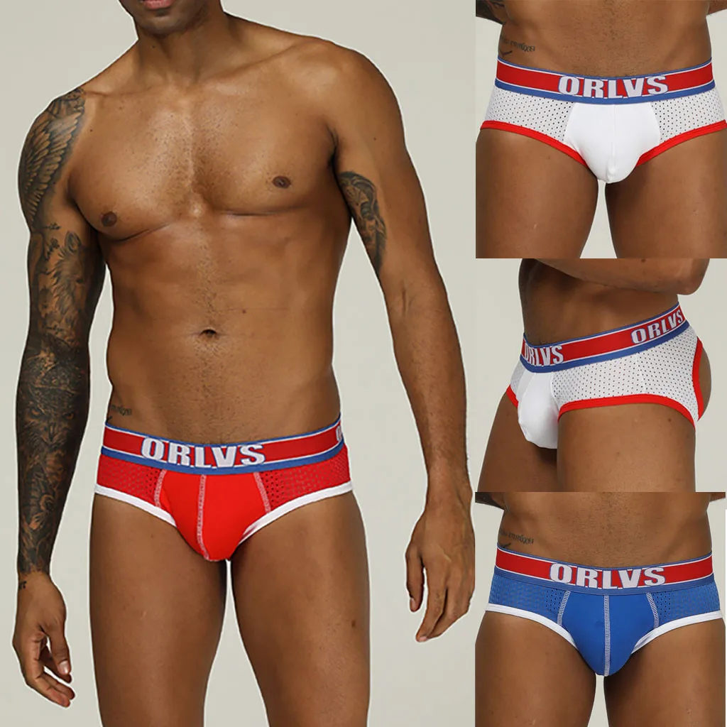 Новый стиль мужское нижнее белье сексуальные мужские трусы хлопковые дышащие