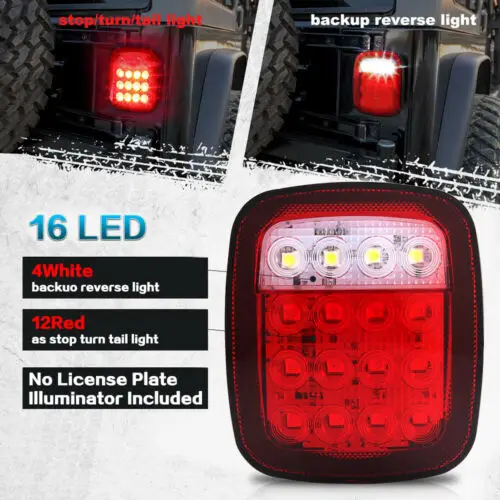 

For 76-06 jeep Wrangler CJ YJ TJ JK LED Tail Lights Turn Signal Rubicon Offroad car accessories