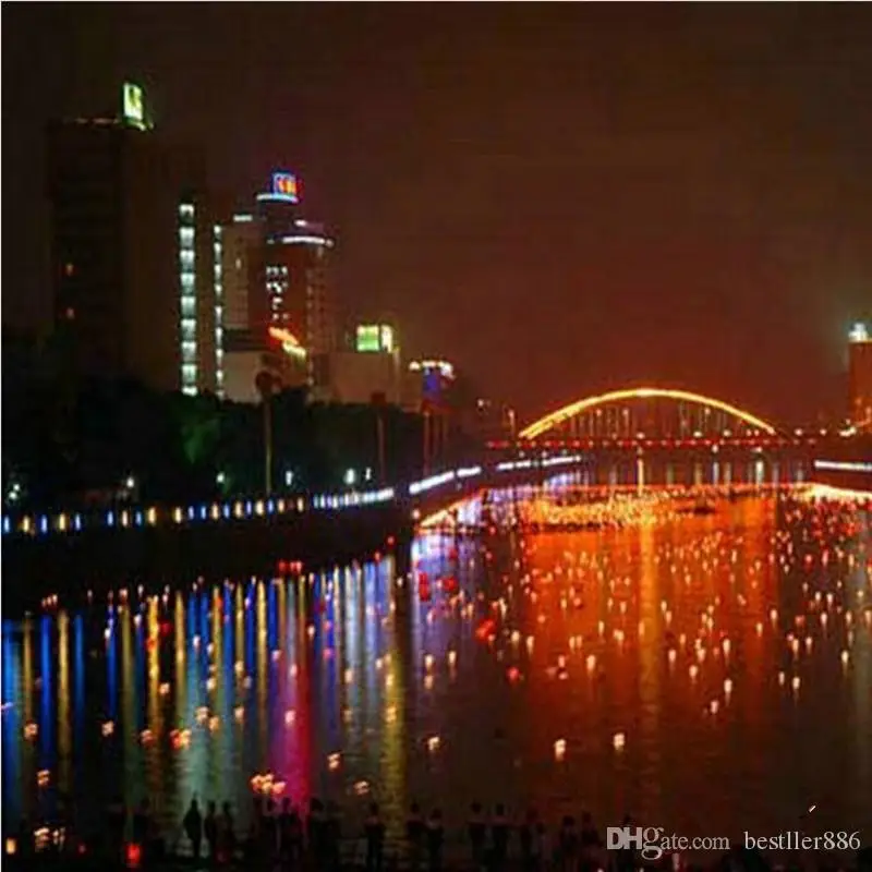 18 см искусственная светодиодная плавающая свеча в форме цветка лотоса с красочно