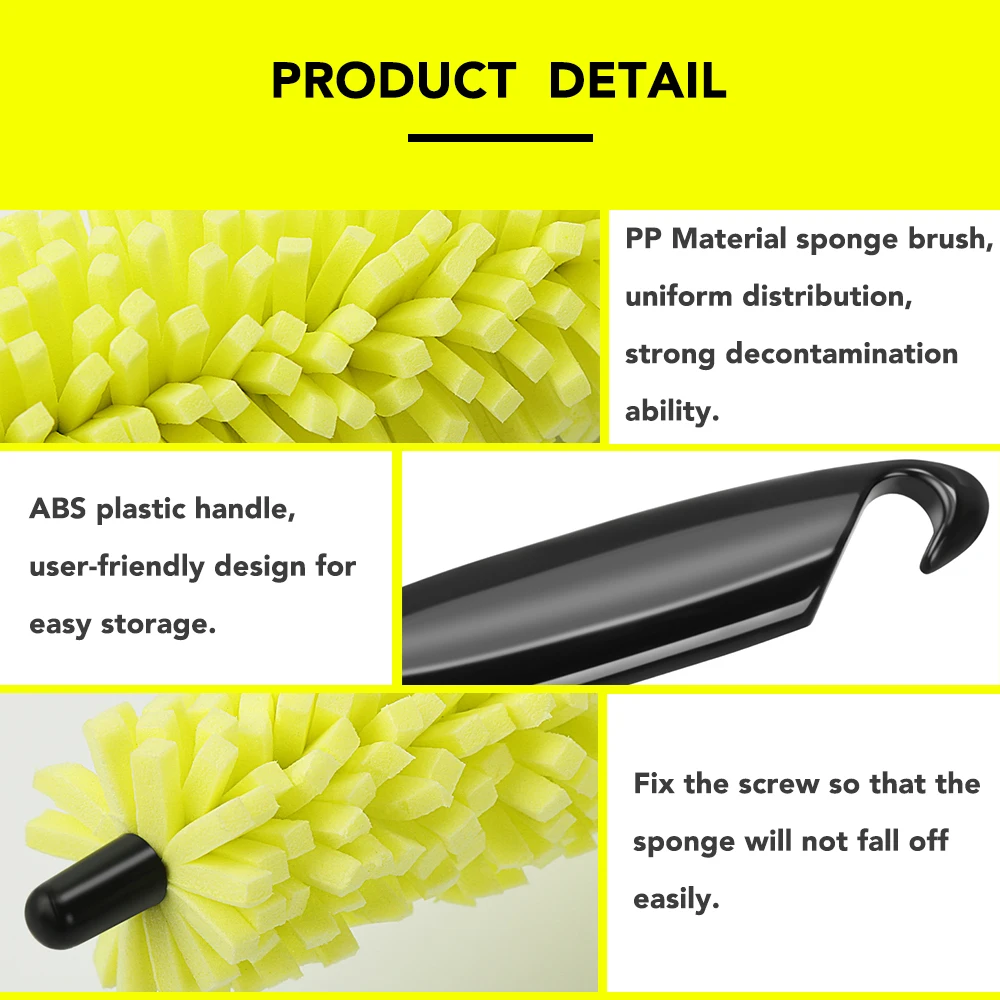 Щетка для чистки автомобильных шин щетка аксессуаров Volkswagen VW Golf 4 6 7 GTI Tiguan Passat CC