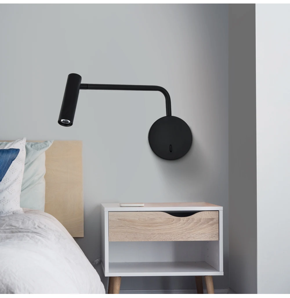 Светодиодный настенный светильник ZEROUNO для чтения с чипом Cree 2700 к теплый