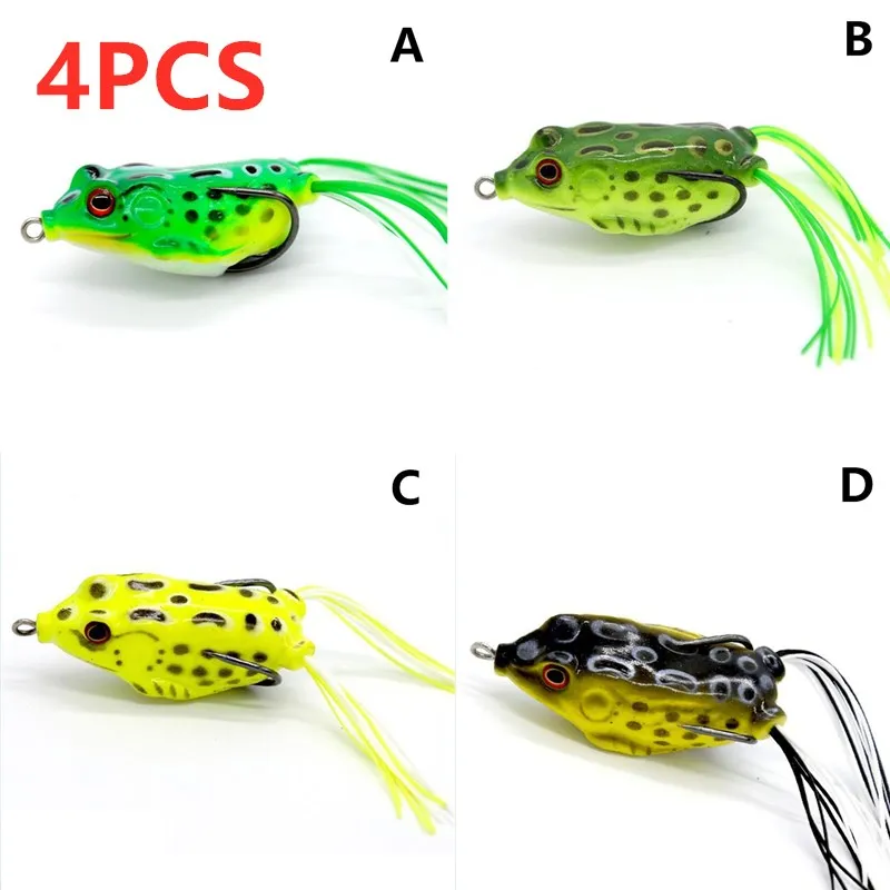1 шт./4 шт. мягкие приманки лягушка рыболовные новая искусственные Крючки Топ воды