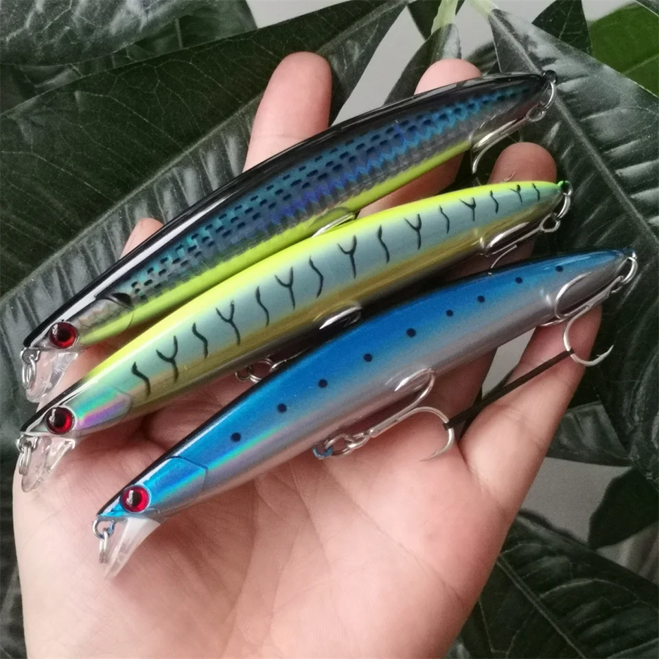 

SWOLFY 125mm 18g Slow Sinking Minnow Fishing Lure Ultra-long Casting Seabass Piura Sea Fishing Lure