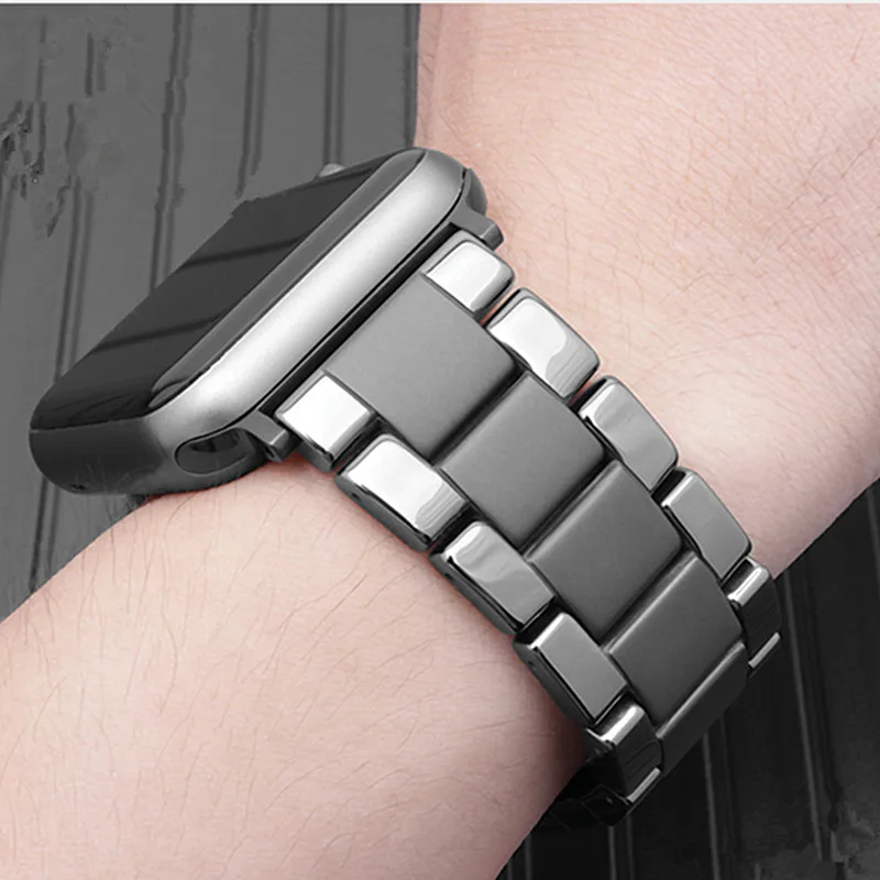 

Luxury Ceramic Watch Strap For Apple Watch SE Band Series 6 7 44mm 40mm 45mm Bracelet Correa For Applewatch 5 iWatch 3 42mm 38mm