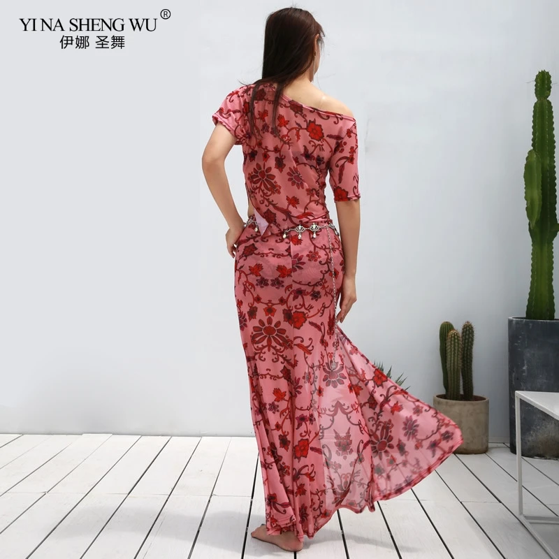 Дешевый танцевальный костюм оптом женская одежда для Белла с цветочным рисунком