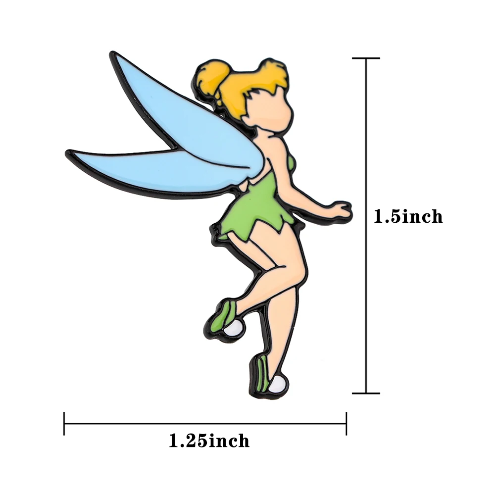 LT1201 Elf аниме эмалевые заколки для одежды значки на рюкзак лацкан украшение