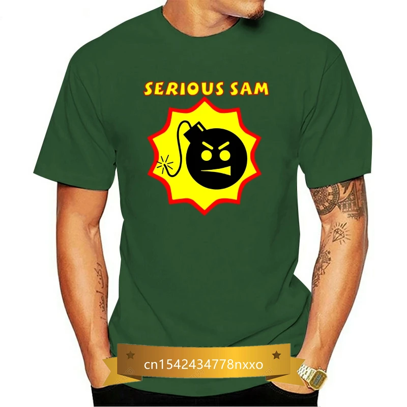 

Serious Sam Logo Black T Shirt For Youth Middle-Age Old Age Tee Shirt