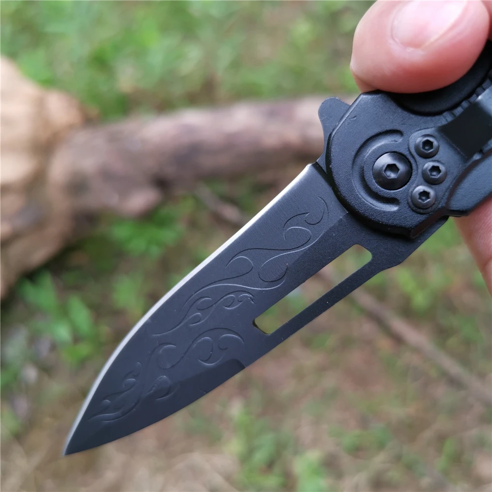 8CR13Mov stainless steel folding knife lifesaving pocket outdoor camping barbecue tool sharp and durable |