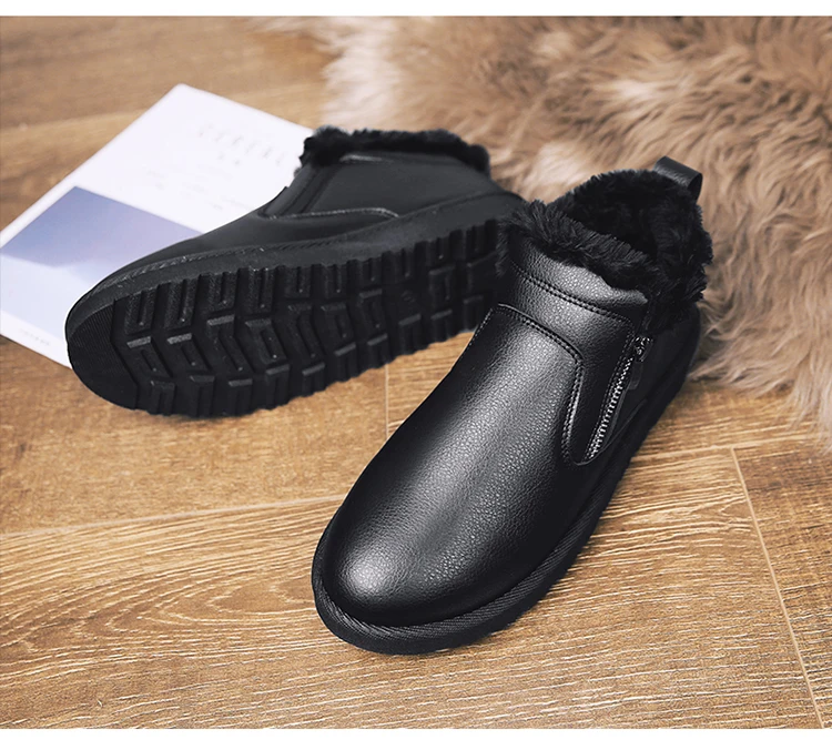 Bota Masculina/Новое поступление года; мужские ботинки на меху; теплая зимняя мужская рабочая обувь; модная обувь на резиновой подошве; размеры 39-45