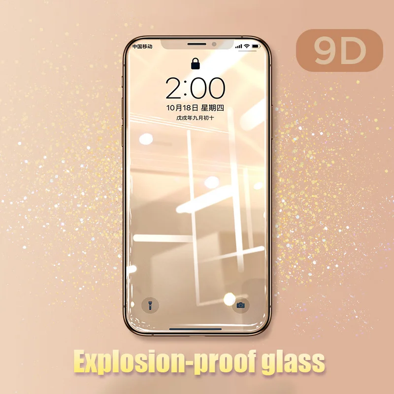 Пленка для объектива задней камеры iPhone SE 2020 9D полное покрытие закаленное стекло 6