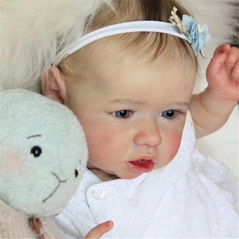 

22Inch High-Simulation Rebirth Doll Baby High-Quality Large Size Qute Lifelike Real Girl Soft Hug Body Soothe Emotions