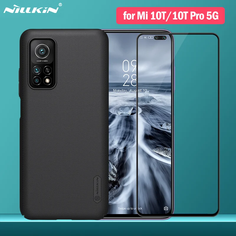 

Nillkin Case for Xiaomi Mi 10T /Mi 10T Pro 5G Cover Frosted Shield PC Case CP+Pro Tempered Glass for Xiaomi Mi 10T Pro Protector