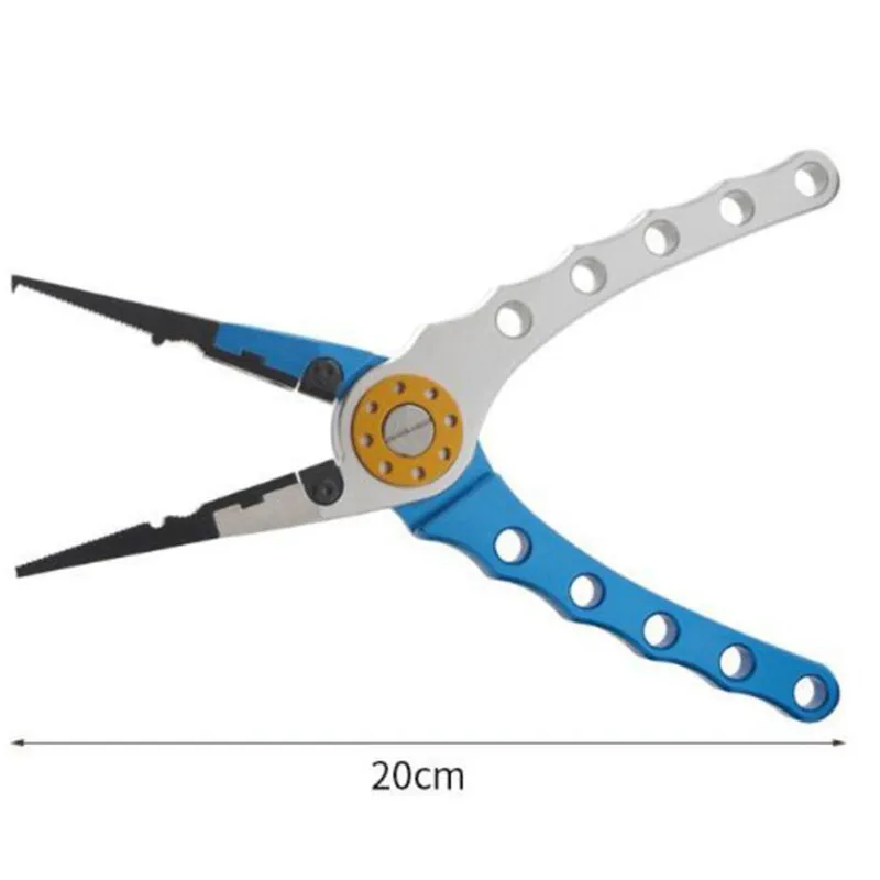 

Fishing Pliers Aluminum Alloy scissors Hook Remover 195g 20CM Fishing Tools Line Cutter Multifunctional Knot Fishing Equipment