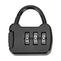 1pc 3 digit code combination password lock mini portable travel luggage case safety lock zinc lock backpack