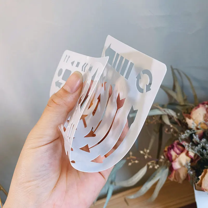 12 шт. Пластиковые Многоразовые Пули трафареты для краски Сделай Сам Скрапбукинг