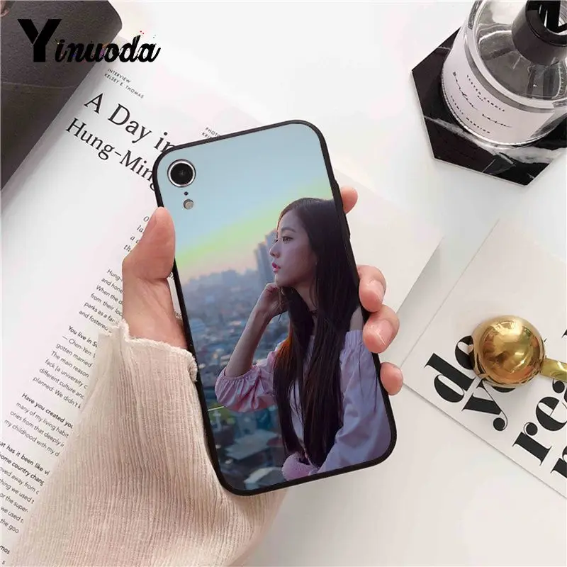 Yinuoda KPOP Черный Розовый JISOO JENNIE ROSE LISA Красочный милый чехол для телефона iPhone 8 7 6S X XS