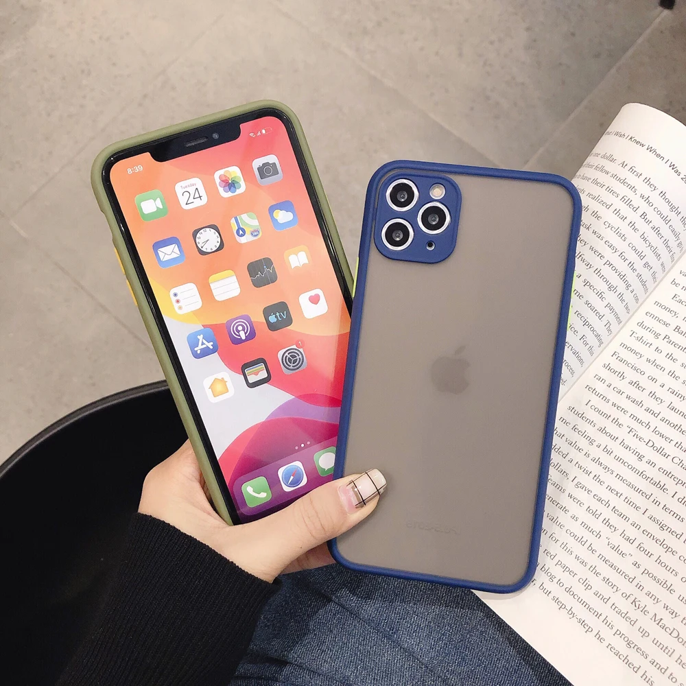 Матовый чехол для Apple IPhone 11 Pro Max SE 2 9 XR XS 6S 6 8 7 Plus чехлы Etui | Мобильные телефоны и