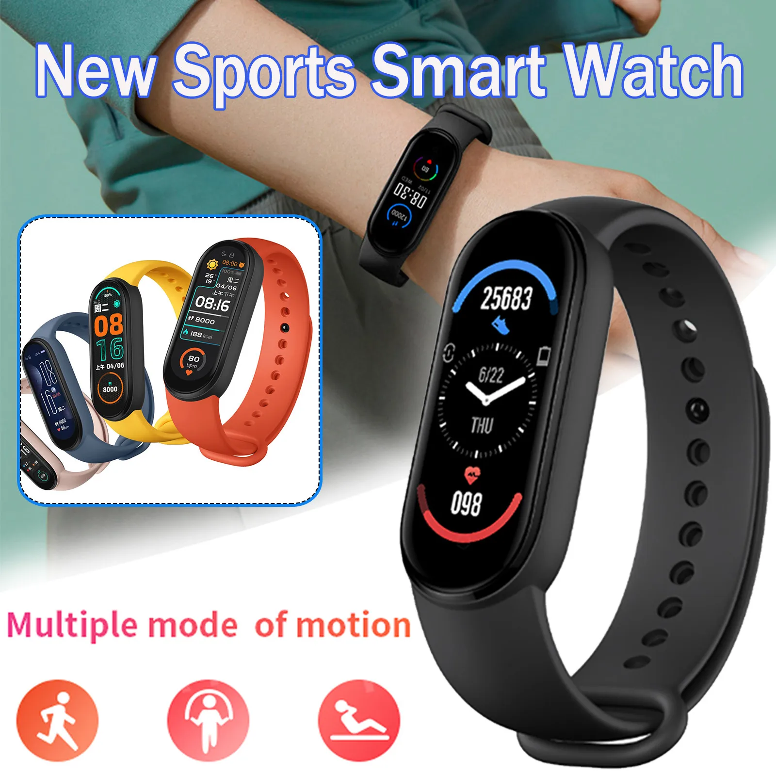 

Смарт-часы, новинка, 1,56 дюйма, Bluetooth 5,0, Смарт-часы, спортивный водонепроницаемый браслет для мужчин и женщин, мужские часы, подарок