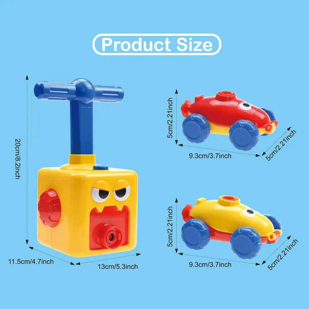 

NEW Rocket Balloon Launch Tower Toy Puzzle Fun Education Inertia Air Power Balloon Car Science Experimen Toys for Children Gift