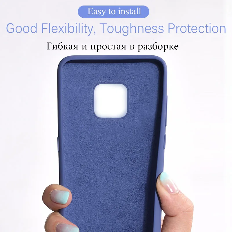 Жидкий Силиконовый противоударный чехол для Huawei P30 P40 Lite P20 Pro P Smart 2020 2019 защитный