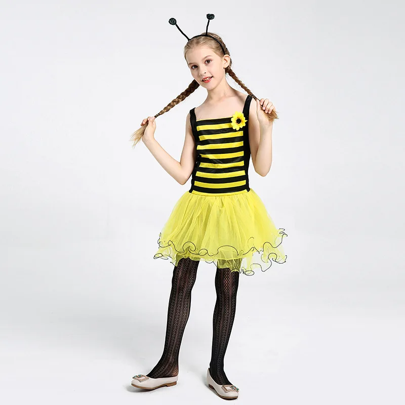 

Bee Fairy Dress Girl Performance Party Cosplay Festival Costume