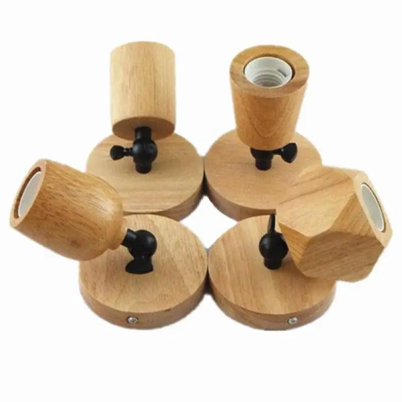 Wood Bedroom Modern Loft Wall Lights For Home Minimalist Bedside Lamp Indoor Lighting Industrial Style E27 | Лампы и освещение