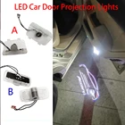 2 шт. автомобильные дверные сигнальные лампы для Honda Accord 7 8 9 10th Odyssey Pilot Passport Acura Светодиодные проекционные аксессуары