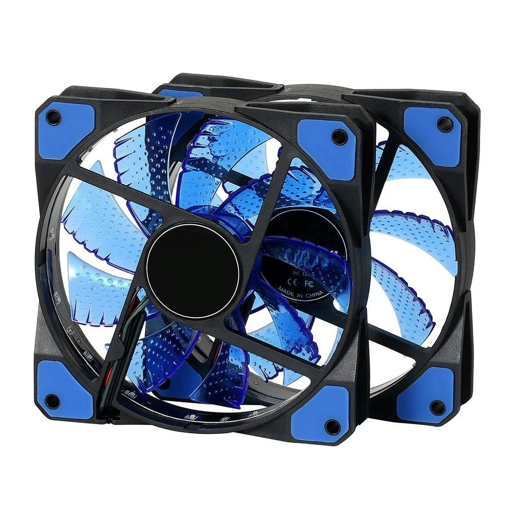 

Computer Case Fan Ultra Quiet High Airflow Silent CPU Coolers 120mm LED Ultra Silent Computer PC Case Fan Radiator Colorful