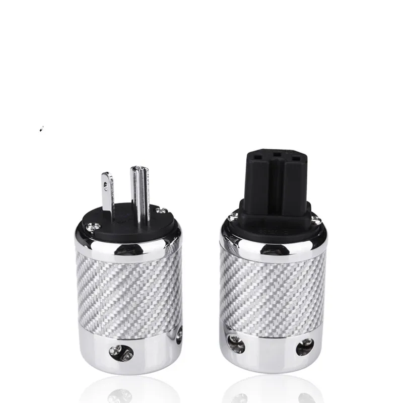 Furutech FI-50 NCF (R) Carbon Fiber Power Plug Tail Rhodium Plated Audio Amplifier American Standard | Электроника