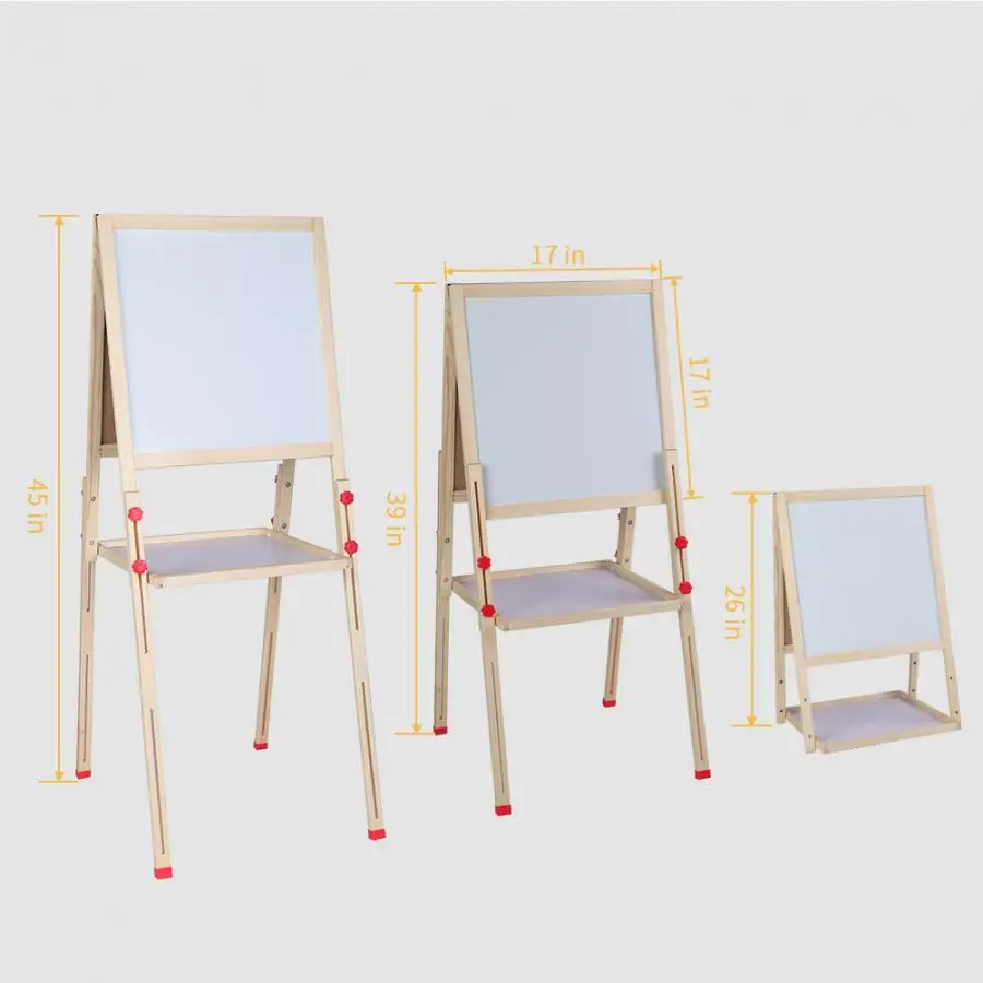 Регулируемый мольберт 3 в 1 с аксессуарами для детей принадлежности рисования |