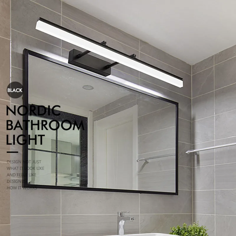 

Modern minimalist waterproof fog retractable mirror lamp Bathroom mirror cabinet mirror front lamp led makeup toilet lamp
