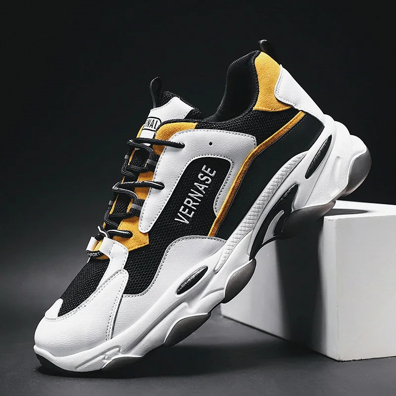 

2020 Autumn New Hot Sports Shoes Men's Comfortable Breathable Mesh Trend Lace-up Men's Running Shoes Casual Sneakers