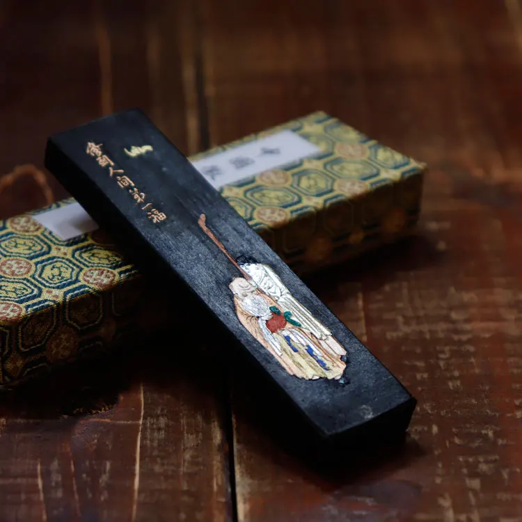 

Chinese Black Ink Stick Solid Paint Hui Mo Sumi e Chinese calligraphy Ink Block ink Chao Qi Yan