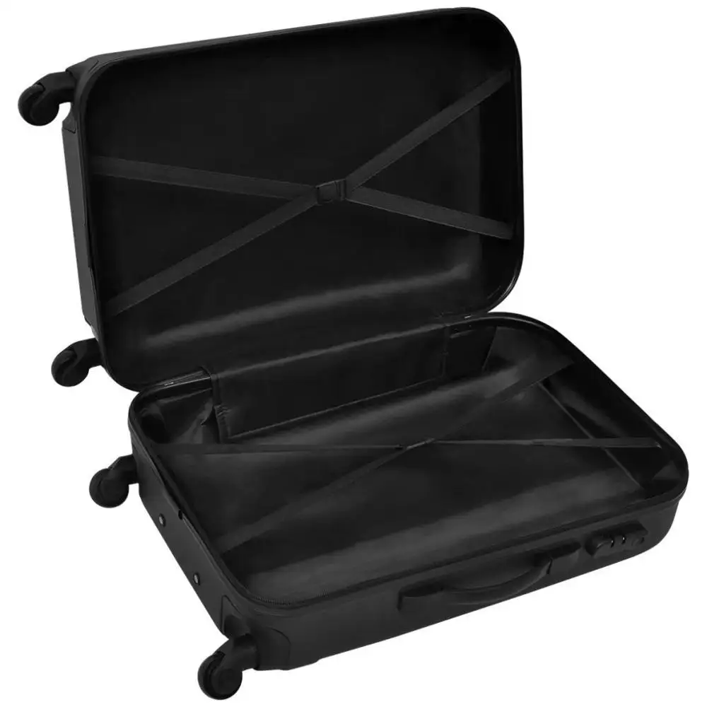 【USA Warehouse】3 Piece Hardcase Trolley Set Black