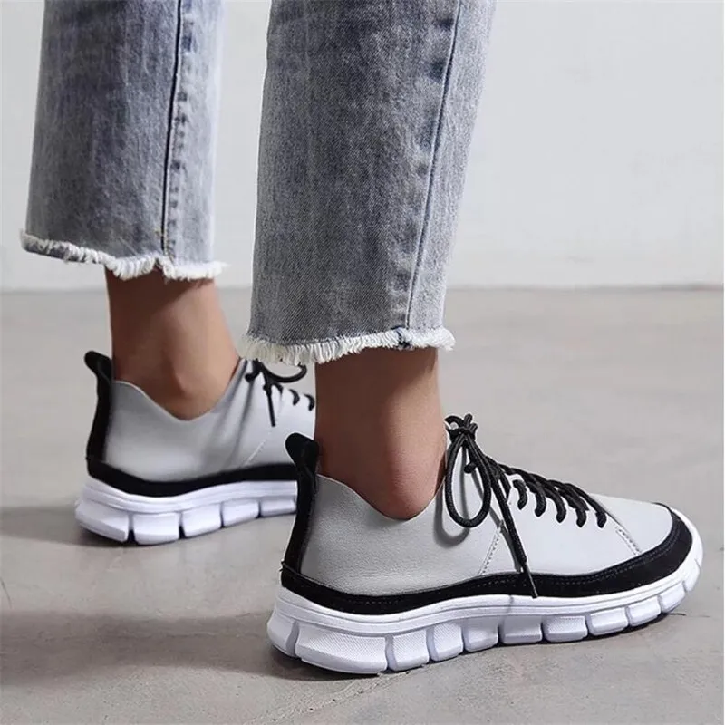 Женские кроссовки на толстой платформе коричневые повседневные весна лето