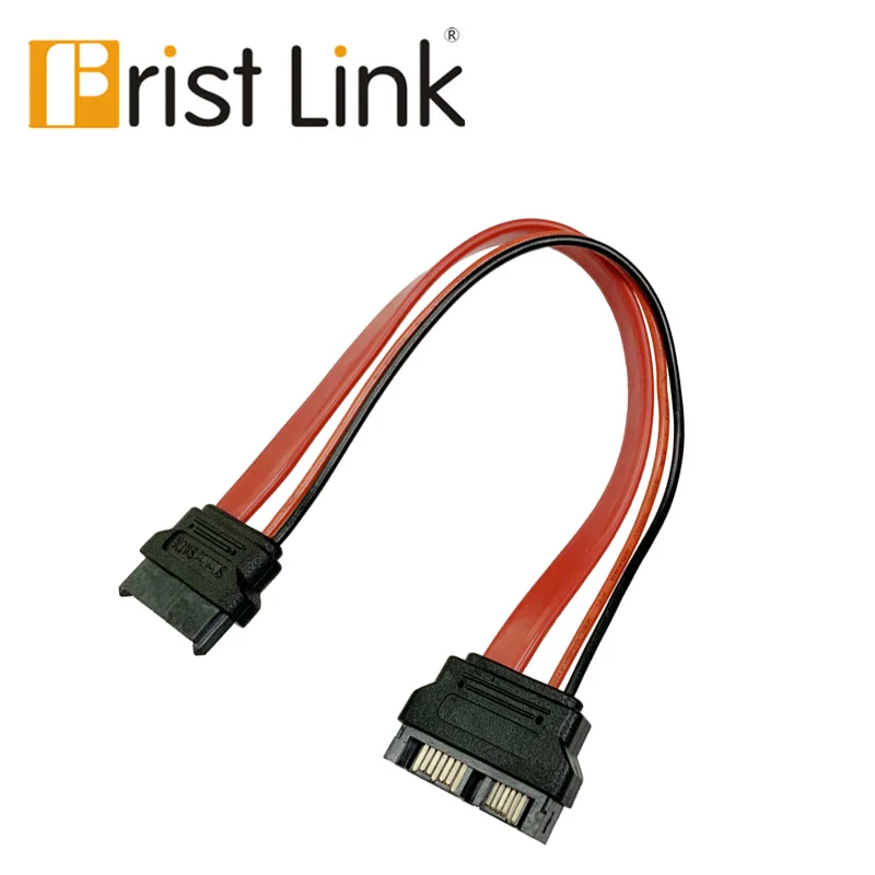 

20cm Slimline SATA extension cable,SATA7 + 6P male to female extension cable