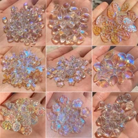 20pcs ab colors star heart czech lampwork crystal glass spacer beads for jewelry making diy needlework bracelet necklace hairpin