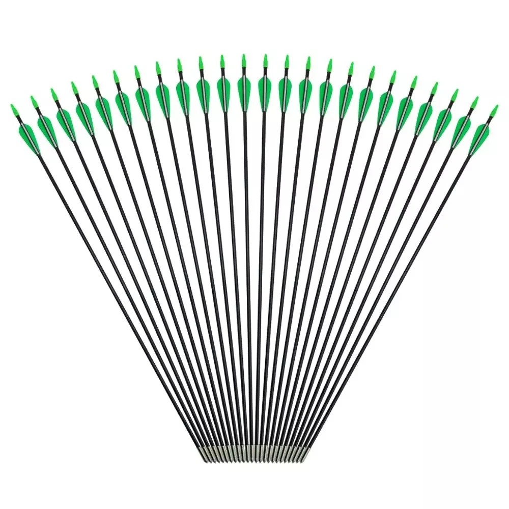 31 5 Дюймов стрельба из лука охота стекловолокна стрелка позвоночника 700 Диаметр 7