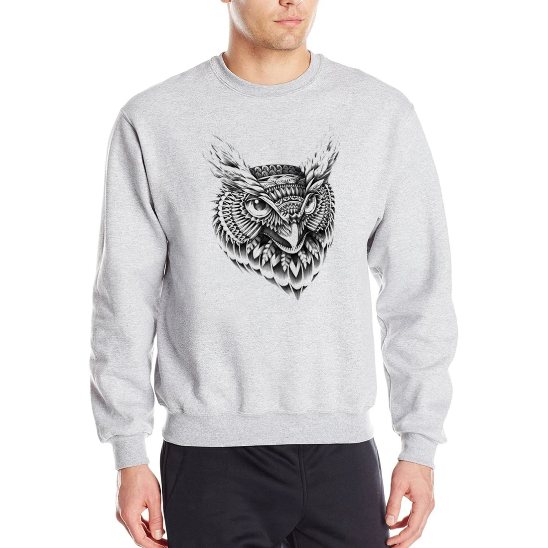 Белые свитшоты с совой для мужчин 2020 новые весенние мужские толстовки животными