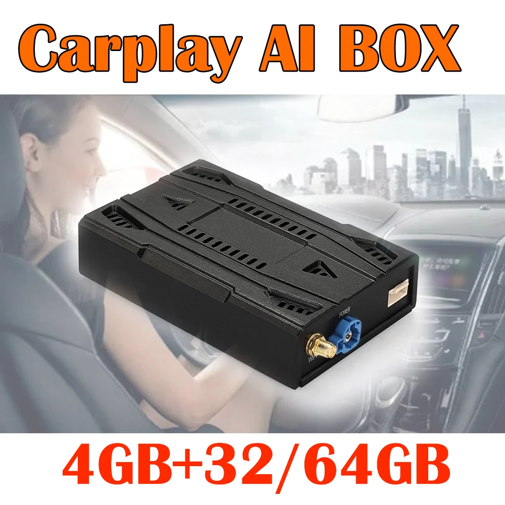 

Carplay AI Box Andriod 9,0, мультимедийная Беспроводная зеркальная ссылка для Бен-З BM-W Au-di V-W Fo-rd Hyun-dai Sko-da